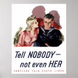 Careless Talk Costs Lives -- WW2 Print