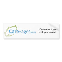 CarePages.com Custom Bumper Sticker bumper stickers