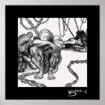 Cargo - Black Art Canvas Print