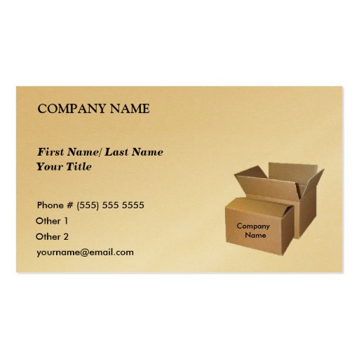 Cargo Business Card (front side)