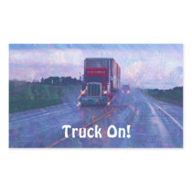 Cargo Truck Big Rig Driver Sticker Series