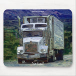 Cargo Truck Highway Driving Art Mousepad
