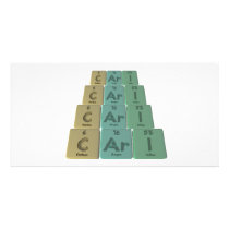 Cari as Carbon Argon Iodine Personalized Photo Card