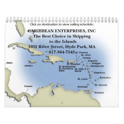 caribbean2-map, CARIBBEAN ENTERPRISES, INCThe B... Calendar by caribenter