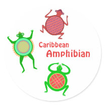Caribbean Amphibian stickers