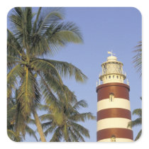 Caribbean, Bahamas, Abaco, Elbow Cay. Hopetown Square Stickers