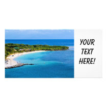 Caribbean Beach Photo Card