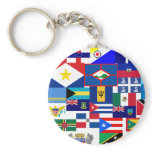 caribbean flags keychains