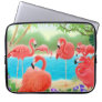 Caribbean Flamingo Birds Electronics Bag laptop sleeves