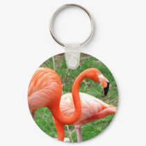 Caribbean Flamingo Keychain