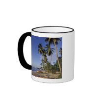 CARIBBEAN, Grenada, St. George, Boats on palm Coffee Mug