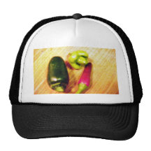 Caribbean Habaneros Serranos Chilies Peppers Trucker Hat
