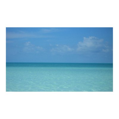 Caribbean Horizon Print by mlewallpapers