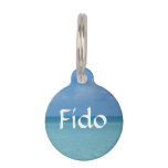 Caribbean Horizon Tropical Turquoise Blue Pet Tags