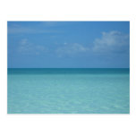 Caribbean Horizon Tropical Turquoise Blue Postcard