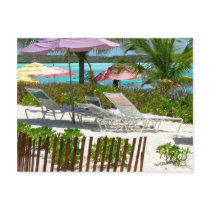 Caribbean Island Beach Scene Postcards