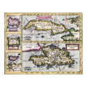 Caribbean Islands - 17th Century Map posters by AntiqueImages Caribbean Islands - 17th Century Map posters