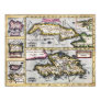 Caribbean Islands - 17th Century Map