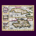 Caribbean Islands - 17th Century Map