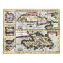 Caribbean Islands - 17th Century Map Posters