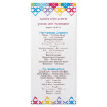 Caribbean Islands Wedding Program Photo Keepsake Rack Card