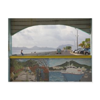 Caribbean lsland Sea Scene postcard