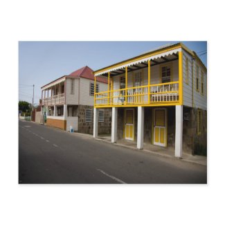 Caribbean lsland Village postcard