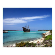 Caribbean Pirate Ship posters