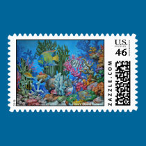 Caribbean Reef postage
