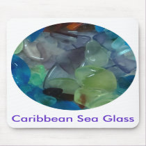 Caribbean Sea Glass Mousepad mousepads
