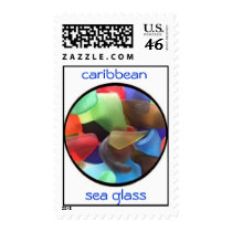 caribbean sea glass stamp by watercandybarbara caribbean sea glass stamp