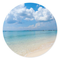 Caribbean - Seven Mile Beach - Cayman Islands Round Sticker