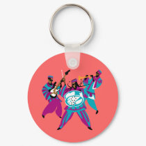 Caribbean Sounds Blue keychains by rockatfirstsite Caribbean Sounds Blue keychains