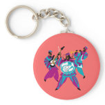 Caribbean Sounds Blue Keychain