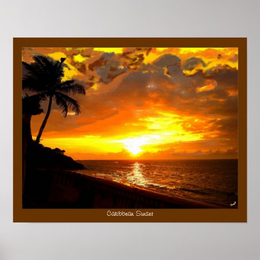 Caribbean Sunset Print