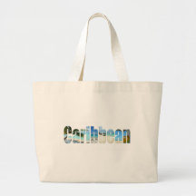Caribbean vacation tote bag