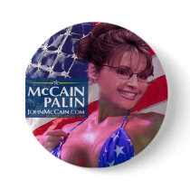 Caribou Barbi - Sarah Palin buttons by hoobatech Caribou Barbi - Sarah Palin buttons
