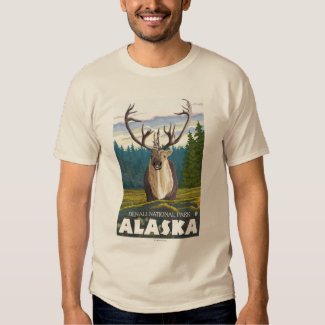 Caribou in the Wild - Denali National Park, Tee Shirts