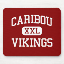 Caribou - Vikings - Middle School - Caribou Maine mousepads