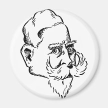 Caricatura Kaiser Wilhelm Imán Para Frigorífico