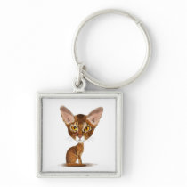 Caricature Abyssinian Key Chains