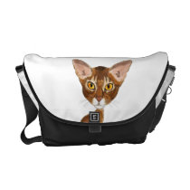 Caricature Abyssinian Messenger Bag
