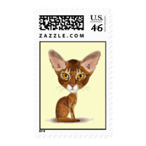 Caricature Abyssinian Postage Stamp