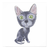 Caricature Korat Posters - Poster