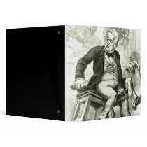 Caricature of Adolphe Thiers  between two Vinyl Binder