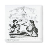 Caricature of Delacroix and Ingres Refrigerator Magnets