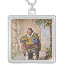 Caricature of Pizarro contemplating the Necklace
