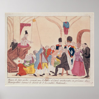 caricature aristocratic poster way