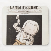Caricature of Victor Hugo Mousepad
