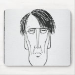 Caricature of W.B. Yeats, 1898 Mouse Pad